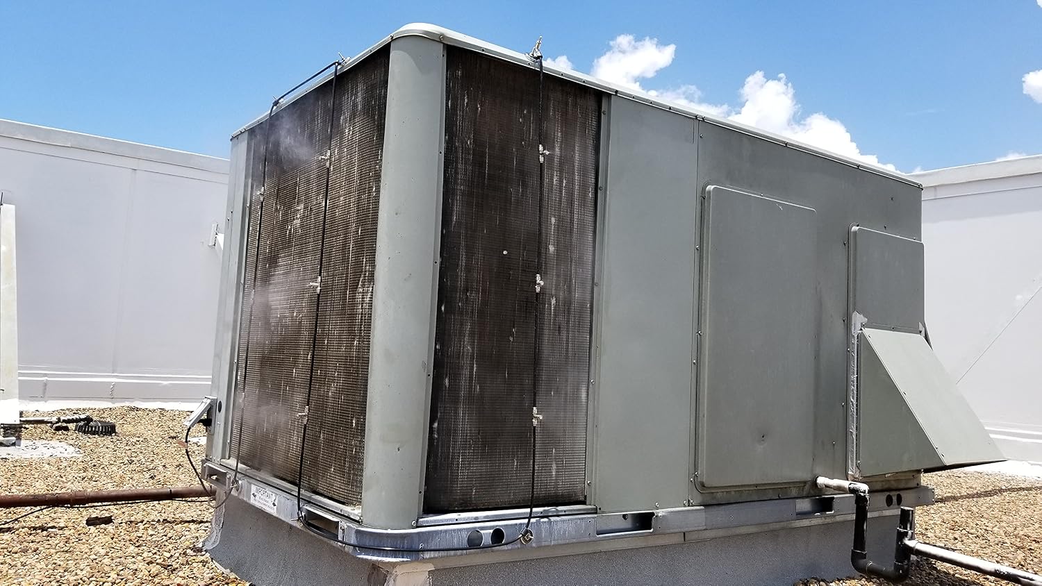 Commercial Misting System - Industrial Grade Misting - for Dust Control. Odor Control, AC Pre-Cooling, Industrial Cooling (60 Nozzles System)