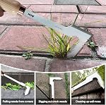 AON 2-Pack Hand Crack Weeder Puller Tool Set - Made with Durable Steel and Ash Wood Ergonomic Handles, Weeding Tools Ideal for Gardens and Patio Lawns to Efficiently Remove Weeds from the Root