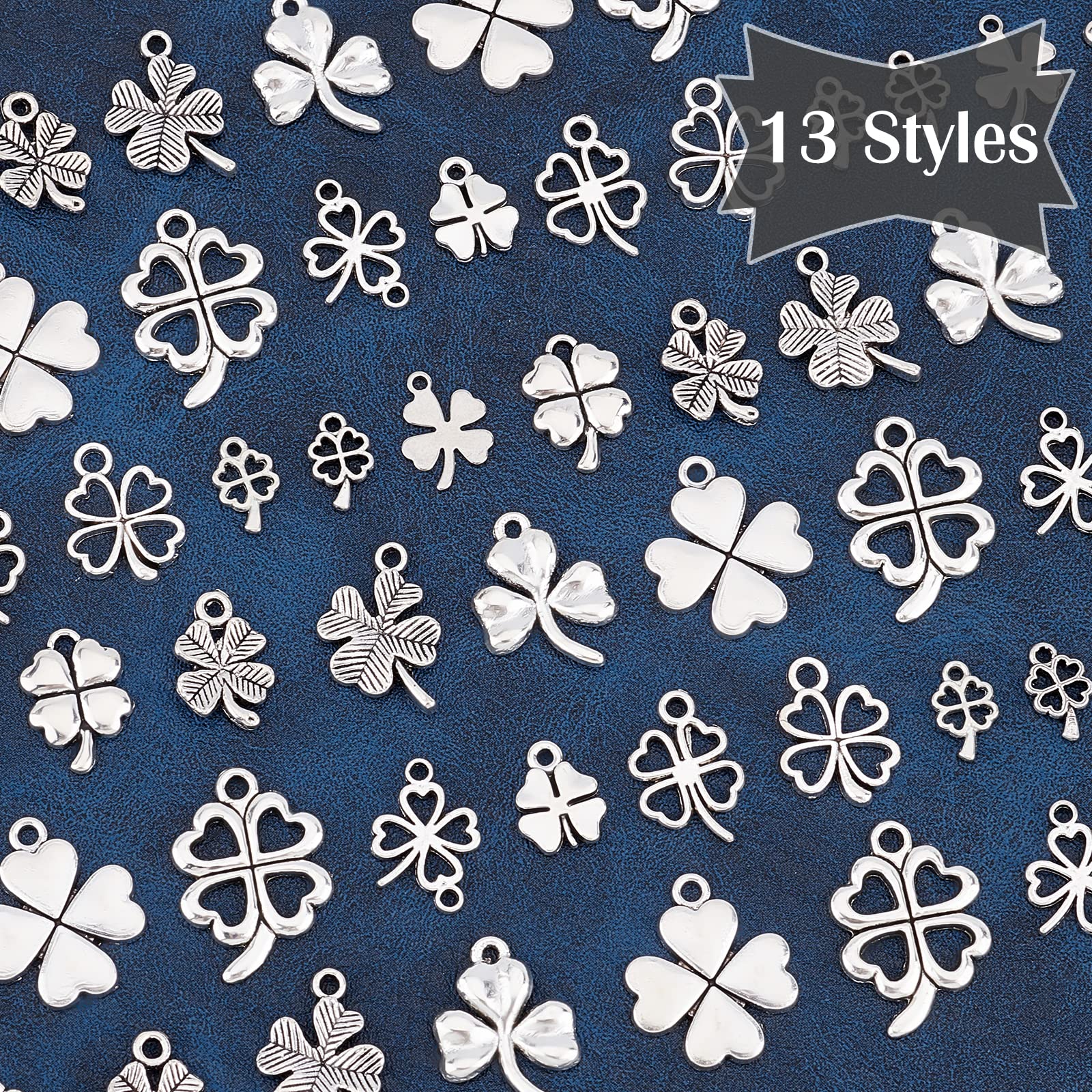 LUOZZY 10 Llaveros De Trébol De Cuatro Hojas, Llavero Transparente Y Colgante De Aleación, Trébol De La Suerte, Regalo De Joyería, Varios Colores