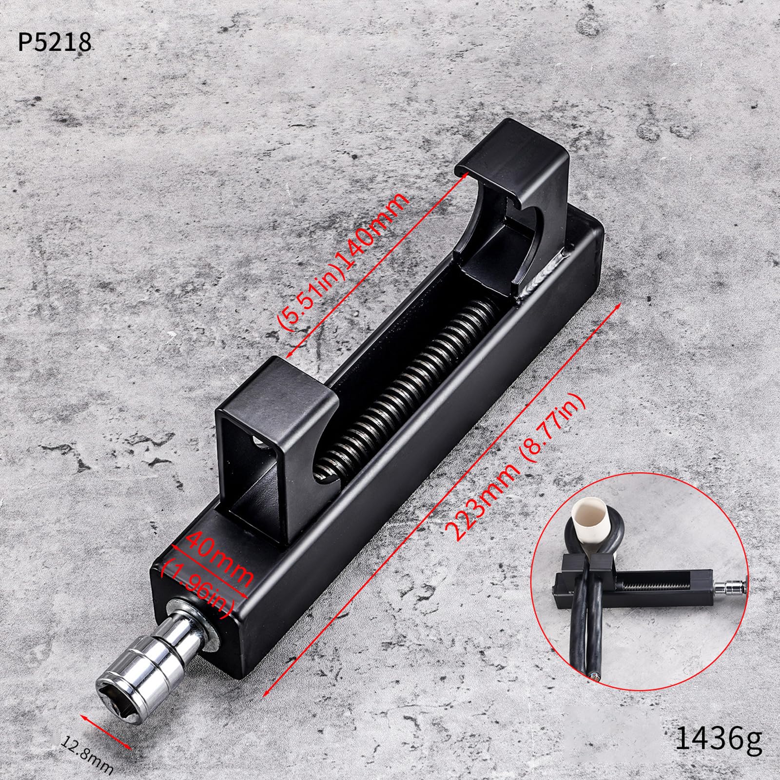 Stringicavo industriale Piccolo 223mm Strumento di morsetto del cavo migliora la resistenza alla trazione Uso flessibile per condizioni di bagnato Non slittamento stringicavo