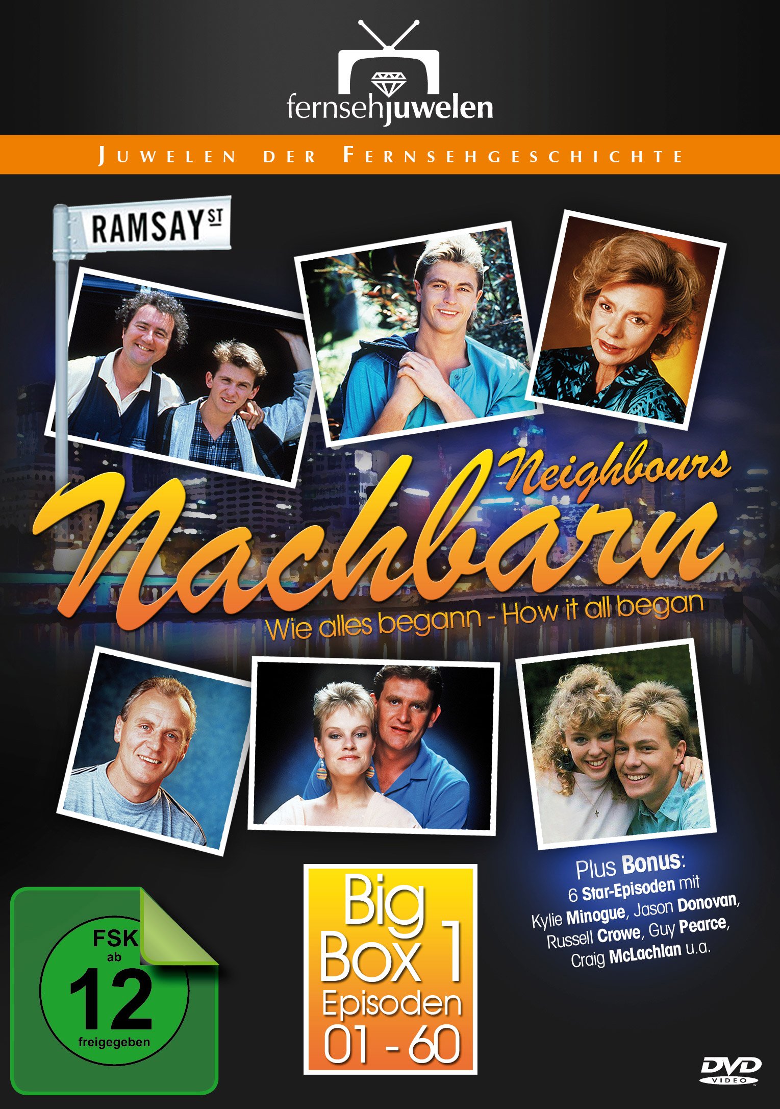 Nachbarn/Neighbours Big Box 1: Episoden 1-60 + 6 Star-Episoden (Fernsehjuwelen) [12 DVDs]