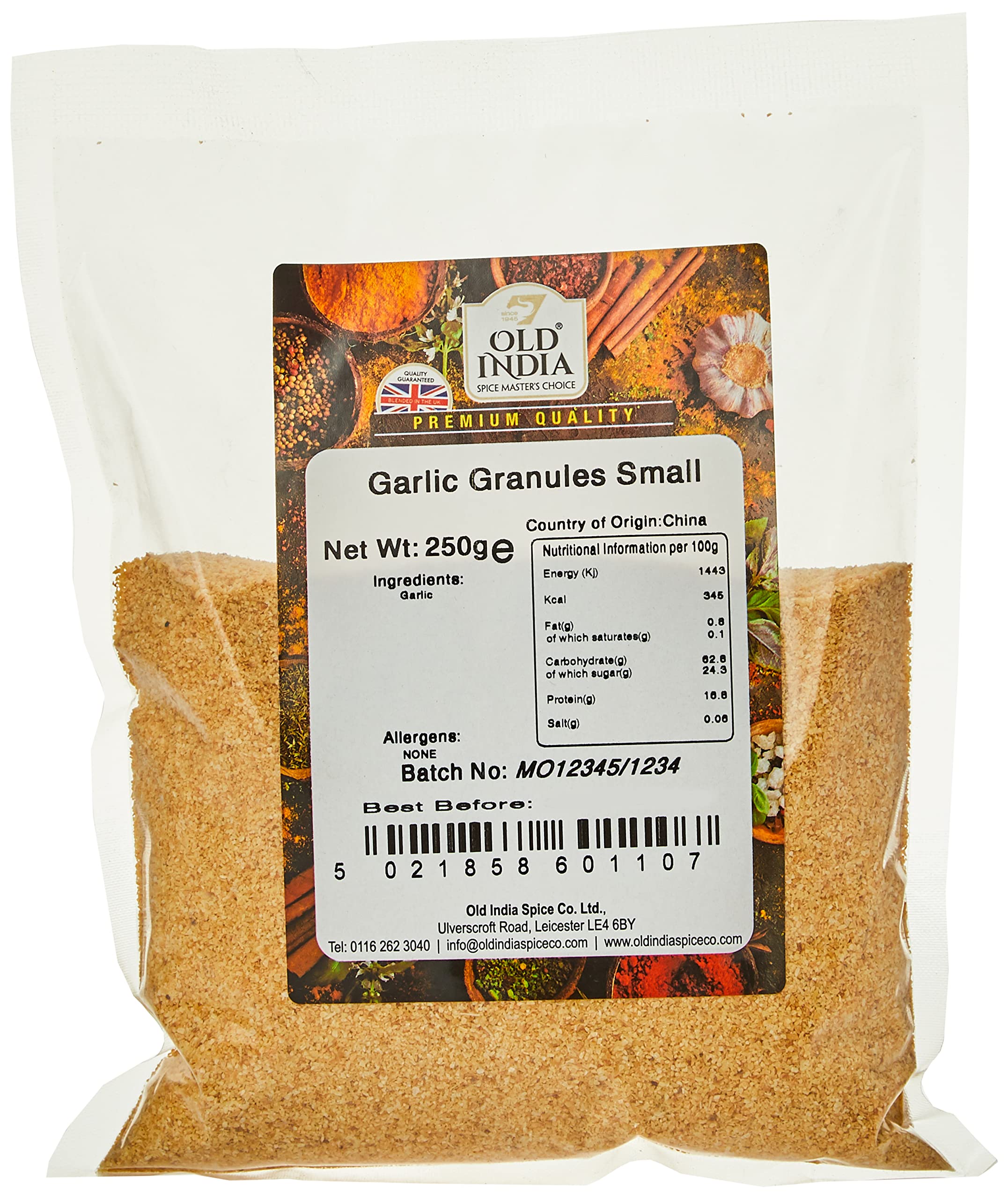 Old India Garlic Granules Small 250g