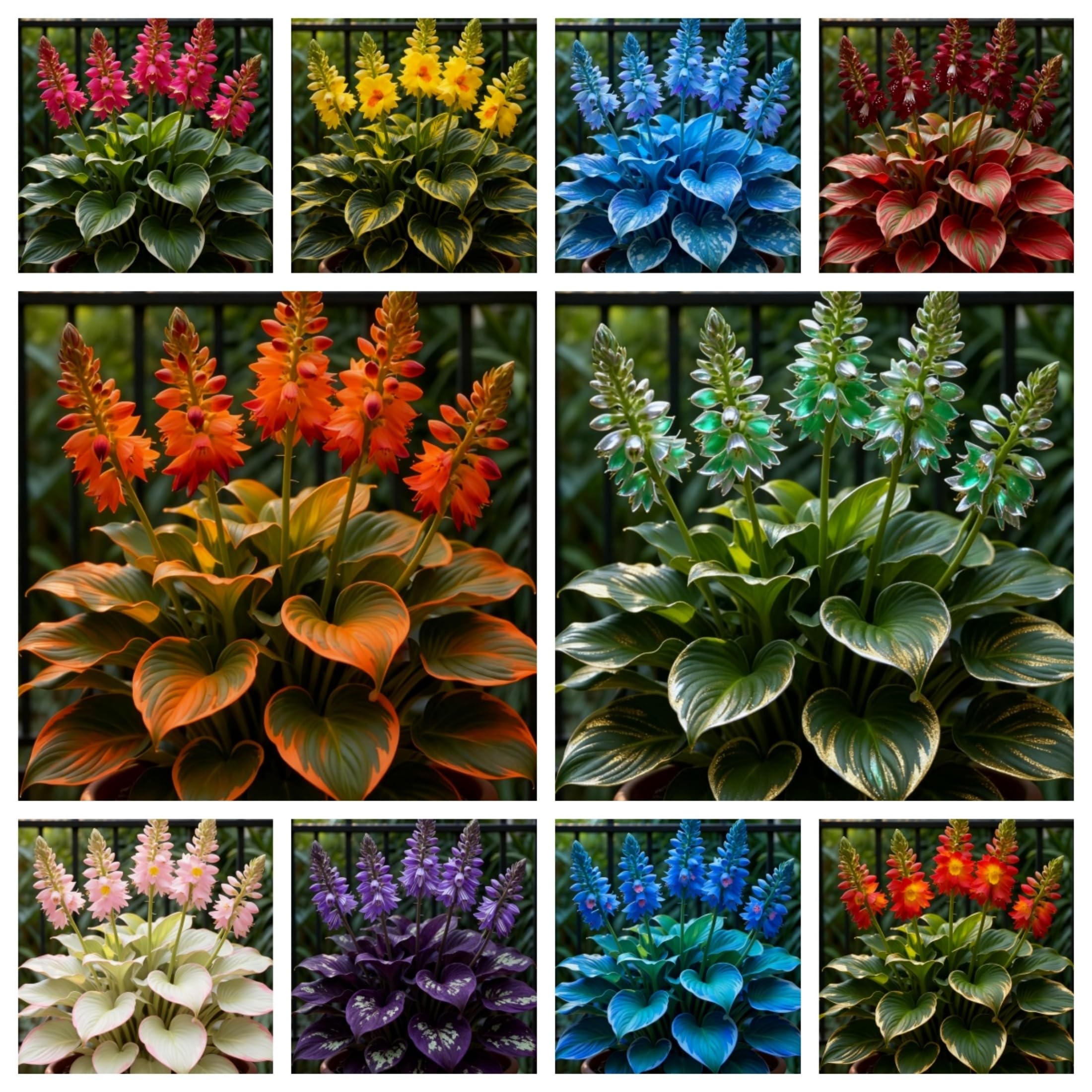 Hosta Perennial Bulbs – Easy Garden Decoration with Vibrant Leaves and Year-Round Appeal,Hardy Perennial, Excellent Display-6bulbs