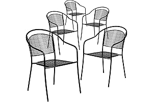 5 Pack Black Oia Commercial Chairs