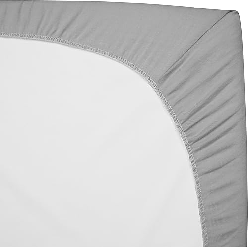 Miniatura 5 de TL Care Sábanas 100% algodón Jersey Tejido Para cuna, Gris Gris,Azul,Celery,Crema,Rosado,Blanco,Alphabet,Ballenas turquesa,Estrellas azules y