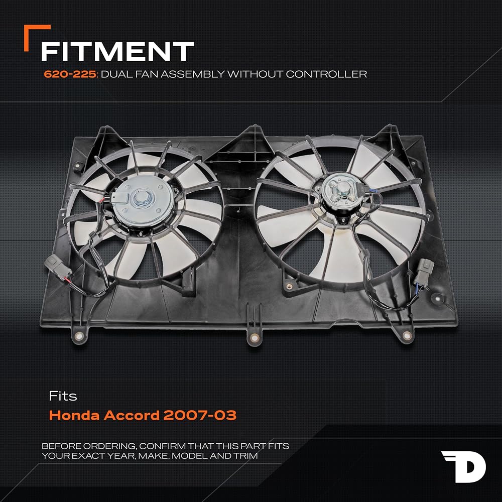 Dorman 620-225 Engine Cooling Fan Assembly Compatible with Select Honda Models