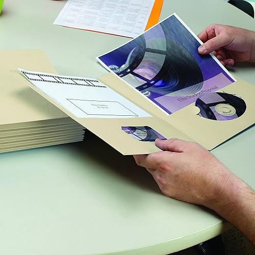 Vista 5 de Smead 87850 - Carpeta de 2 bolsillos con peso pesado, hasta 100 hojas, tamaño carta, colores surtidos, 25 por caja Gris