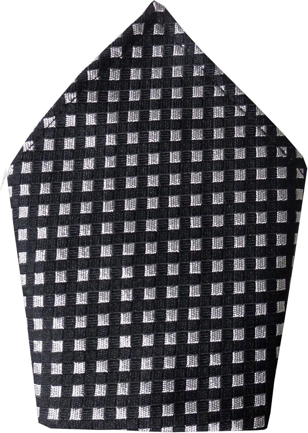 Men's Black & Silver Harlequin Check Cummerbund Set (Includes Bow Tie & Pocket Square)