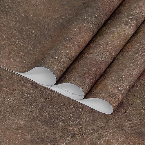 Miniatura 10 de Papel tapiz de hormigón gris extra ancho de 32 x 590 pulgadas, para despegar y pegar, papel de contacto con aspecto de cemento 3D, adhesivo mate