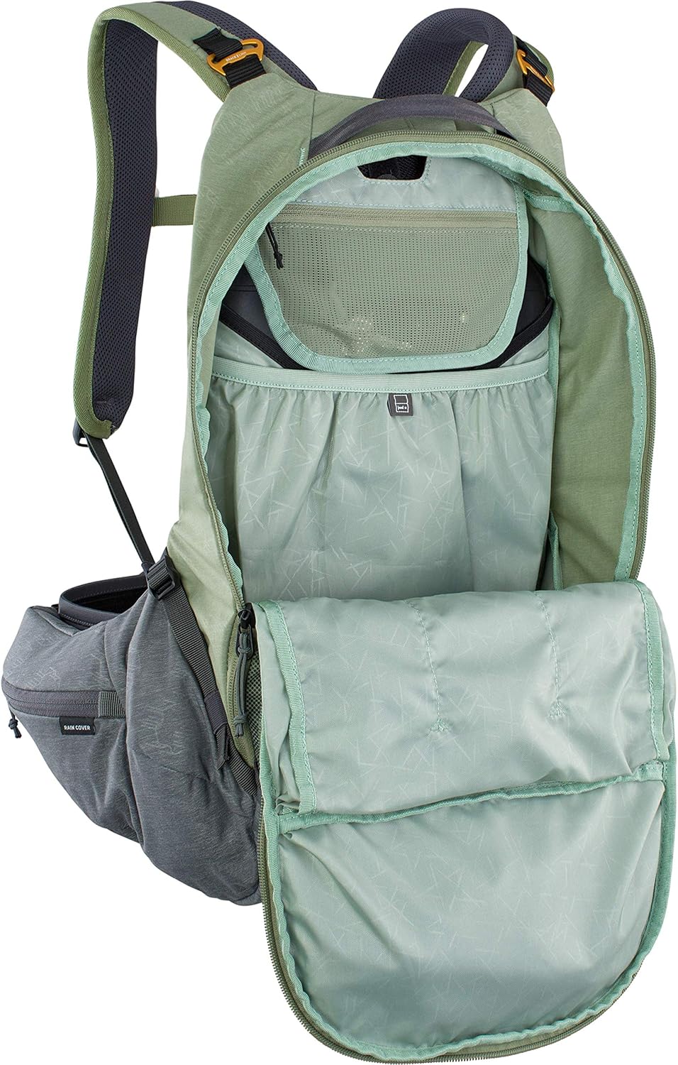 Evoc Trail Pro 16 Bag Olive Green/Grey L/XL Mountain Bike Back with Protection Adult Unisex