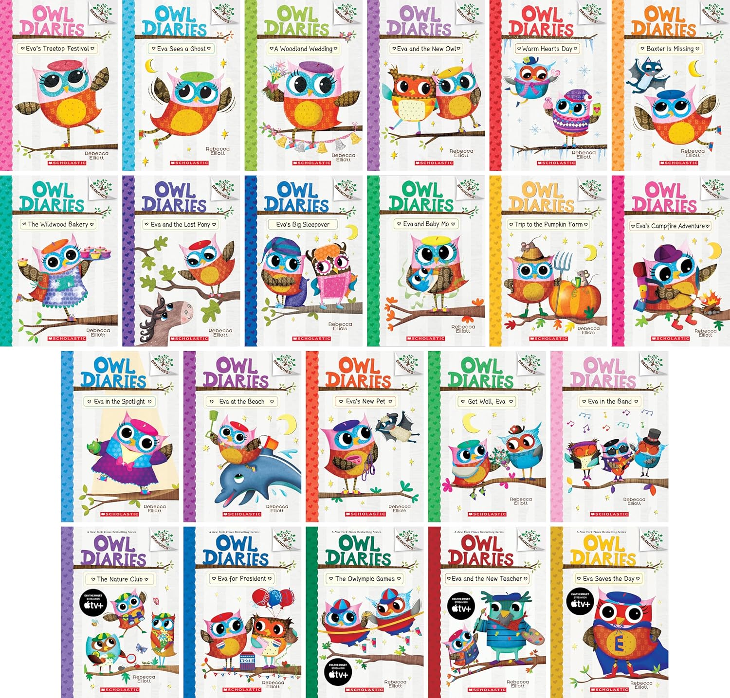 Owl Diaries Series (22 Books) Complete Set (Books 1-22)