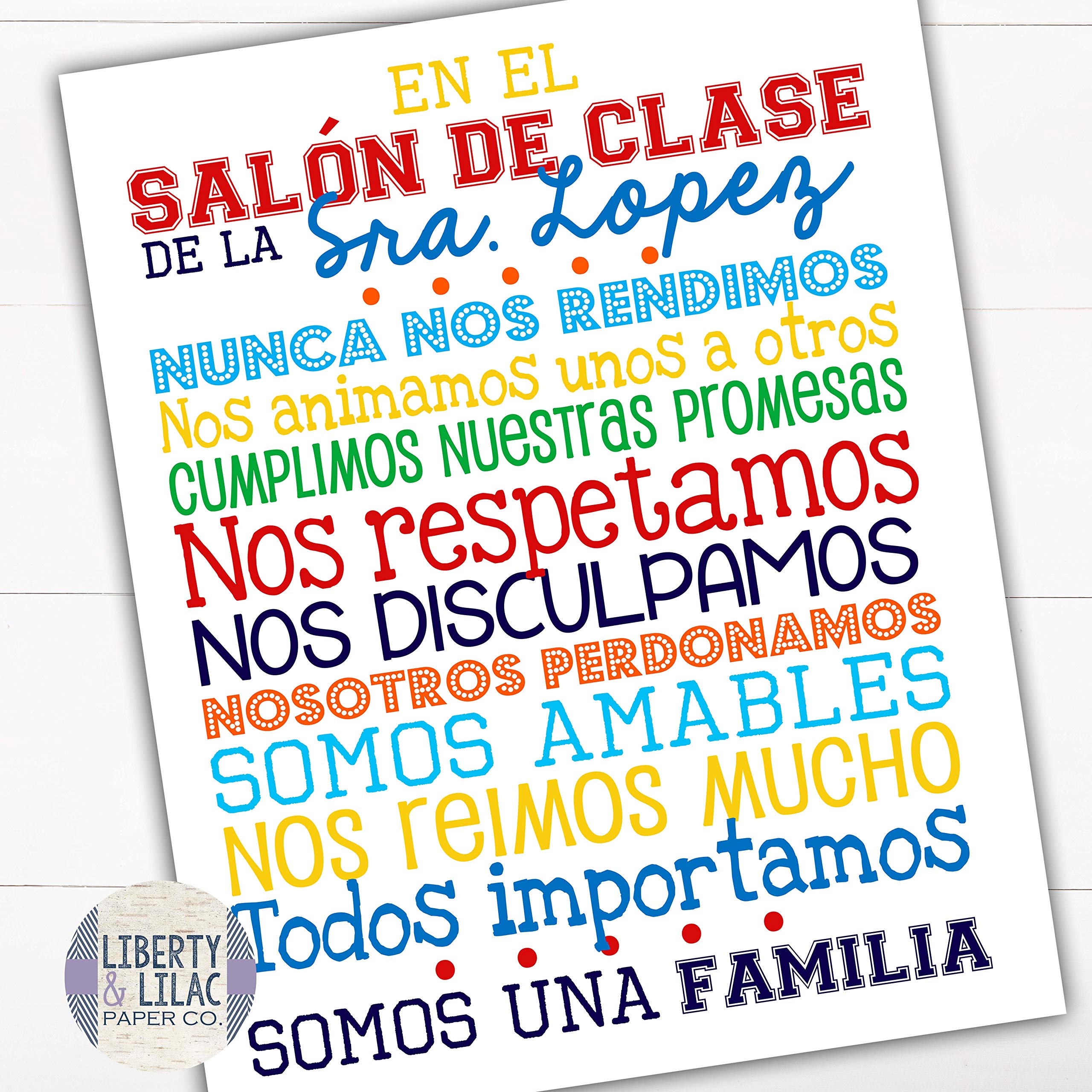 Buy TEACHER GIFT En El Salon de Clase In This Classroom Spanish Language Classroom Art en