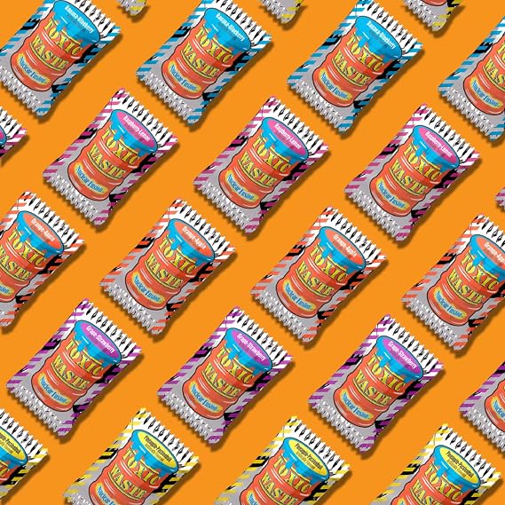 TOXIC WASTE - Nuclear Fusion Hazardously Sour Candy - Raspberry-Lemon, Pineapple-Passionfruit, Grape-Strawberry, Banana-Blueberry, Orange-Apple Flavors - 1000 Piece Bulk Bag | 5 combined-taste combos, great for offices, classrooms, events, party favors, and wholesale buyers