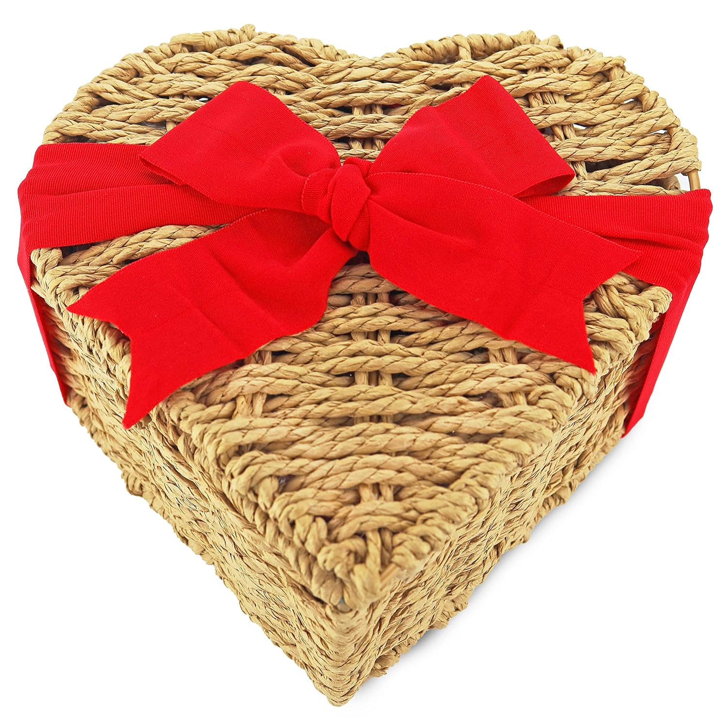 Easter Heart Shaped Basket Gift for Couples , Assorted Gourmet Chocolates and Cookies, Two Beautiful Teddy Bears and Unique Heart Shape Basket, Gift for Mom, Dad and Loved Ones