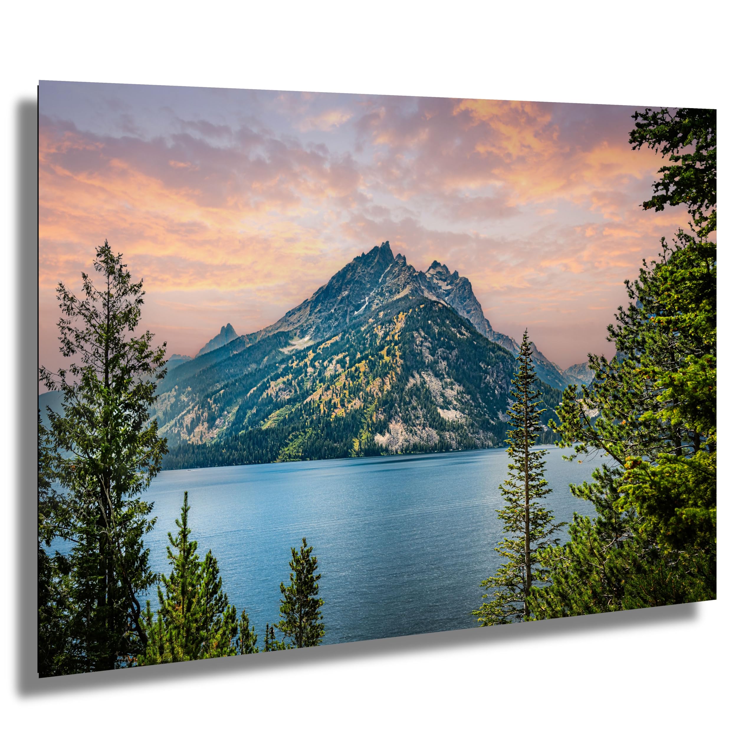 Jewel of the Tetons Jenny Lake Wall Art - Grand Teton National Park Mountain Reflection Photography - Scenic Wyoming Nature Glacially Formed Lake