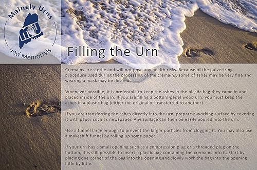 Miniatura 7 de Paquete de 4 urnas de cremación de recuerdo con acabado de madera para cenizas, urnas de aluminio con acabado de madera pintada, capacidad de 3