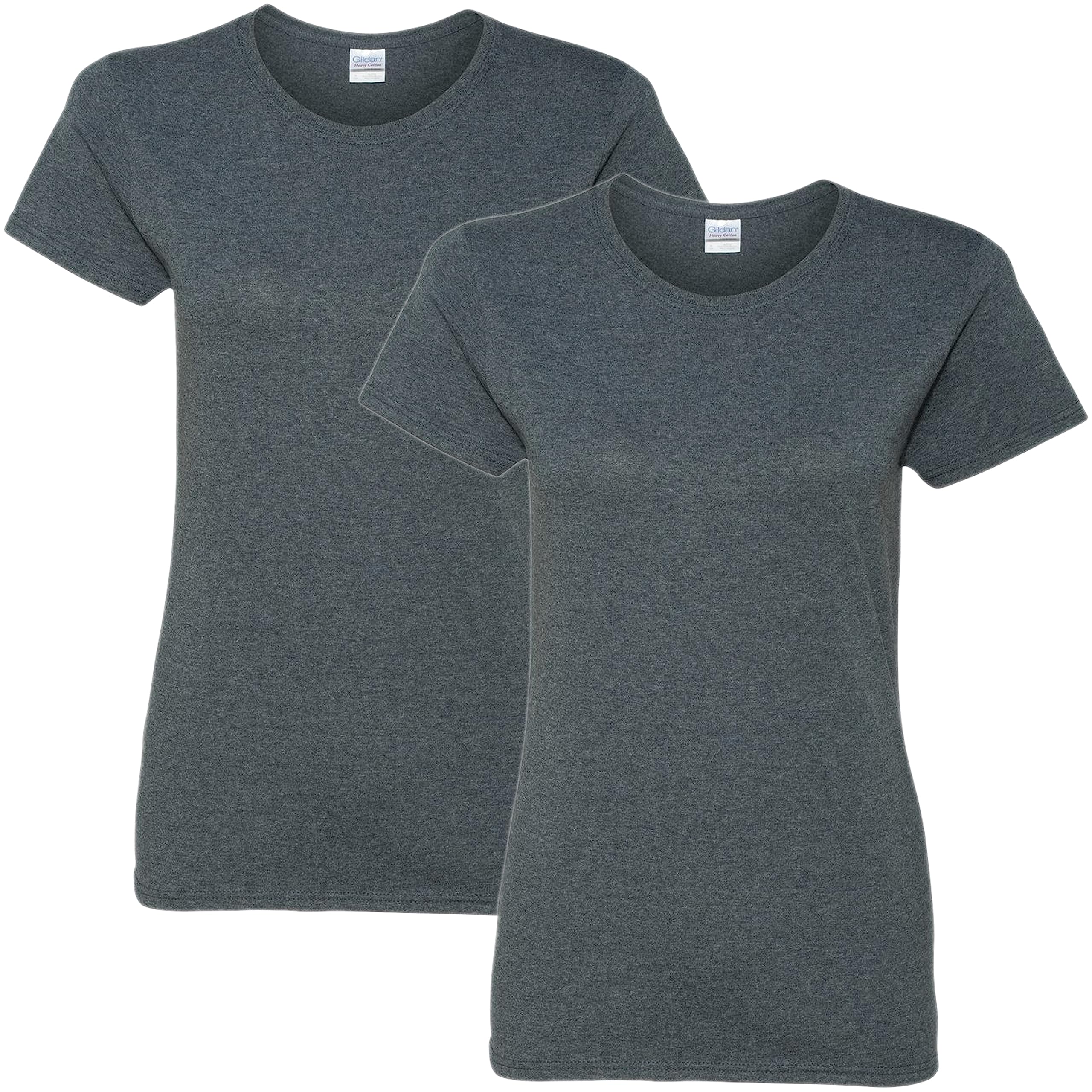 Gildan Women's Heavy Cotton T-Shirt, Style G5000L, 2-Pack