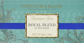 Fortnum and Mason British Tea. Royal Blend 25 Count Tea Bags 1 Pack USA - PACK OF 2