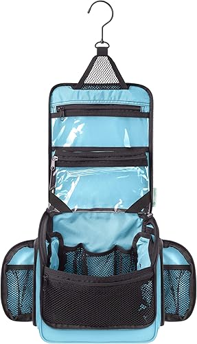 Miniatura 1 de Bolsa de viaje de primera calidad para productos de aseo personal, para hombres y mujeres, con compartimentos ampliables para cosméticos, brochas de