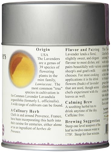 Miniatura 2 de Té de hierbas de lavanda The Tao of Tea con hojas sueltas en una lata de 2onzas