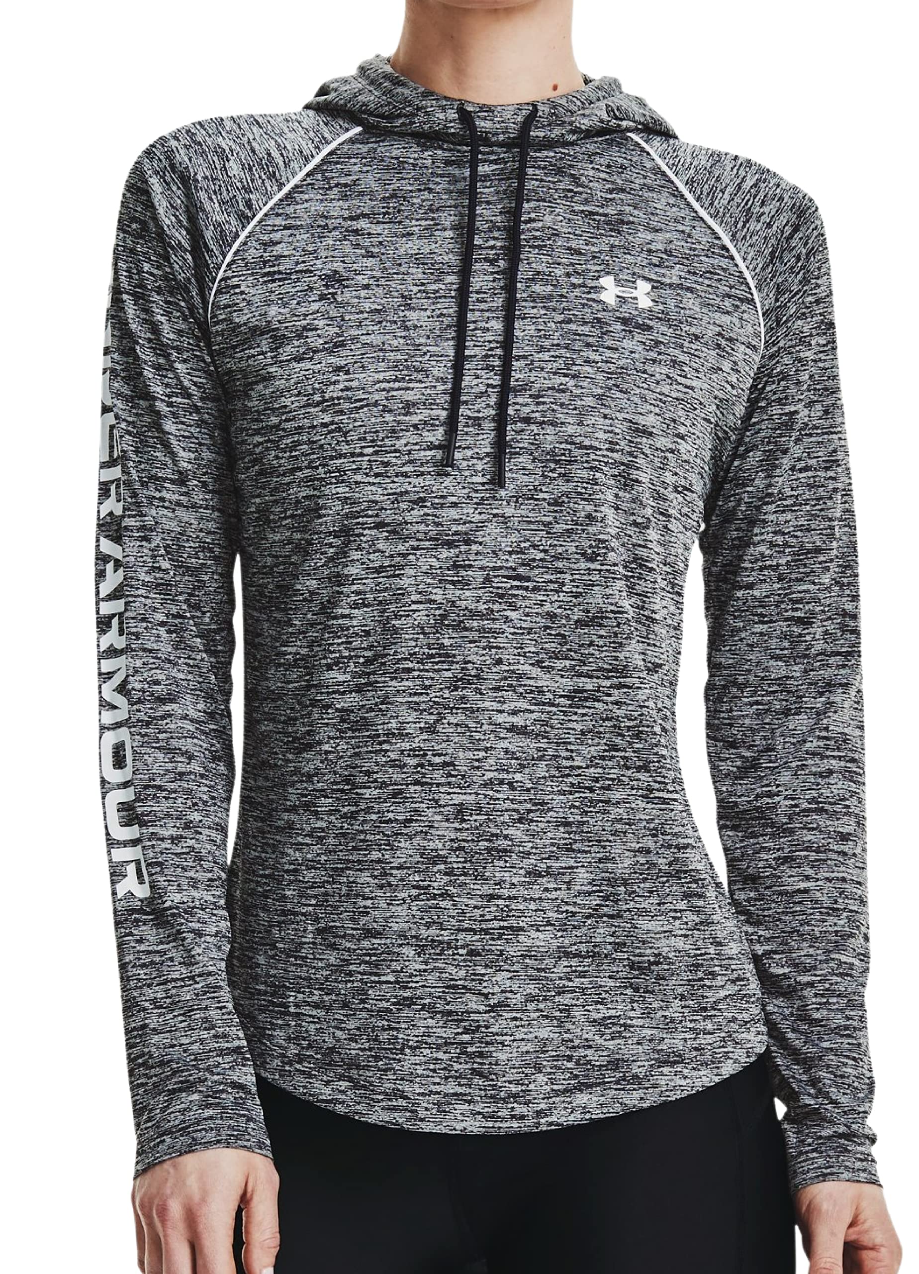 Under Armour Women's Tech Twist Hoodie (Black / White-001, X-Small)