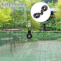 Vista 6 de Frienda 30 Pieces Round Shade Cloth Plastic Clip Reusable Heavy Duty Sunshade Fabric Net Fixing Clip Attachment and Placement for Sun Shade Net Anti