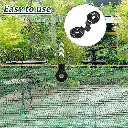 Miniatura 6 de Frienda 30 Pieces Round Shade Cloth Plastic Clip Reusable Heavy Duty Sunshade Fabric Net Fixing Clip Attachment and Placement for Sun Shade Net Anti