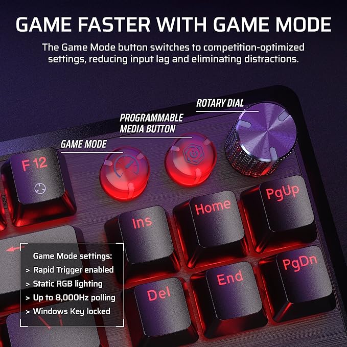 Teclado Gamer Corsair K70 PRO TKL Mecánico RGB Negro miniatura 12