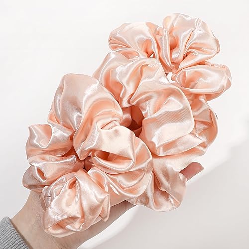 Vista 20 de Scrunchies - Bandas elásticas para el cabello, bandas elásticas para el cabello, paquete de accesorios neutros para el cabello, para mujeres y niñas