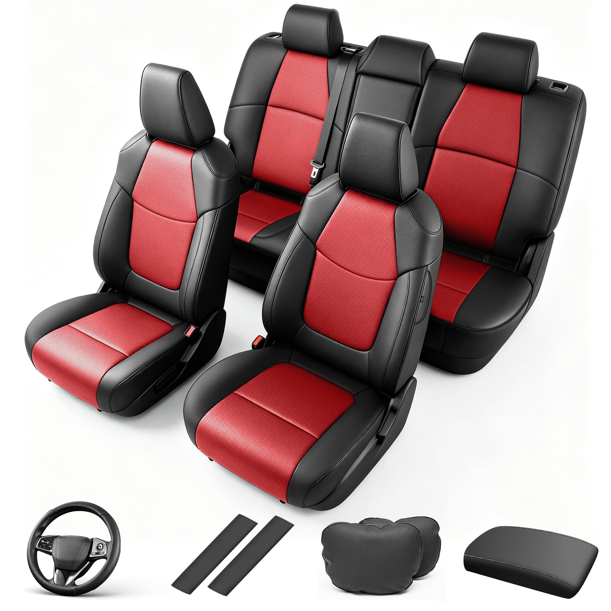 AOMSAZTO Custom Fit Seat Covers for Toyota Corolla Cross 2023-2026 Hybrid
