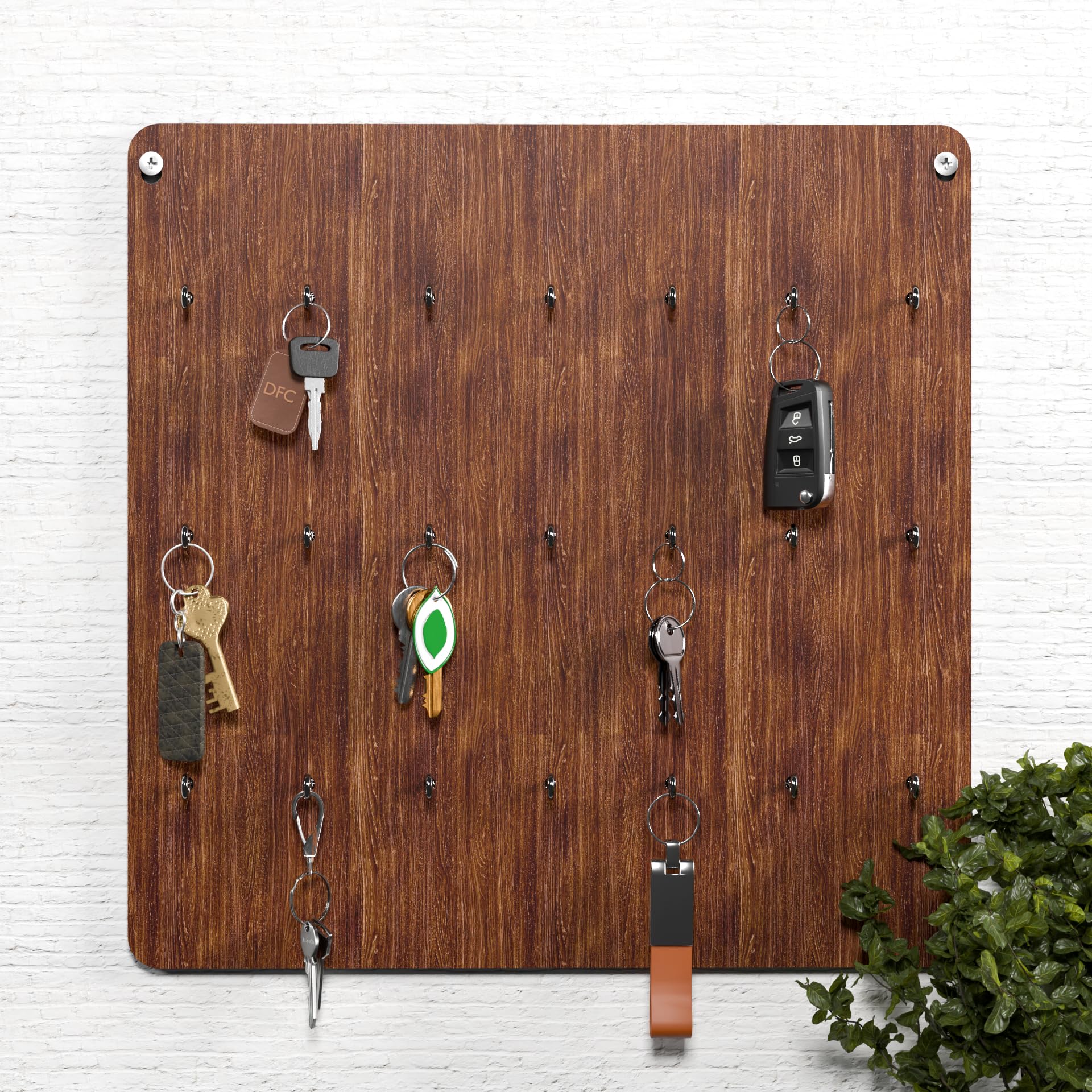 DFC Pine Key Holder for Home | Wooden Key Holder for Wall Key Chain Holders for Wall | Key Hanger (21 Hooks) (B0BZVLNJQQ) Amazon Price History, Amazon Price Tracker