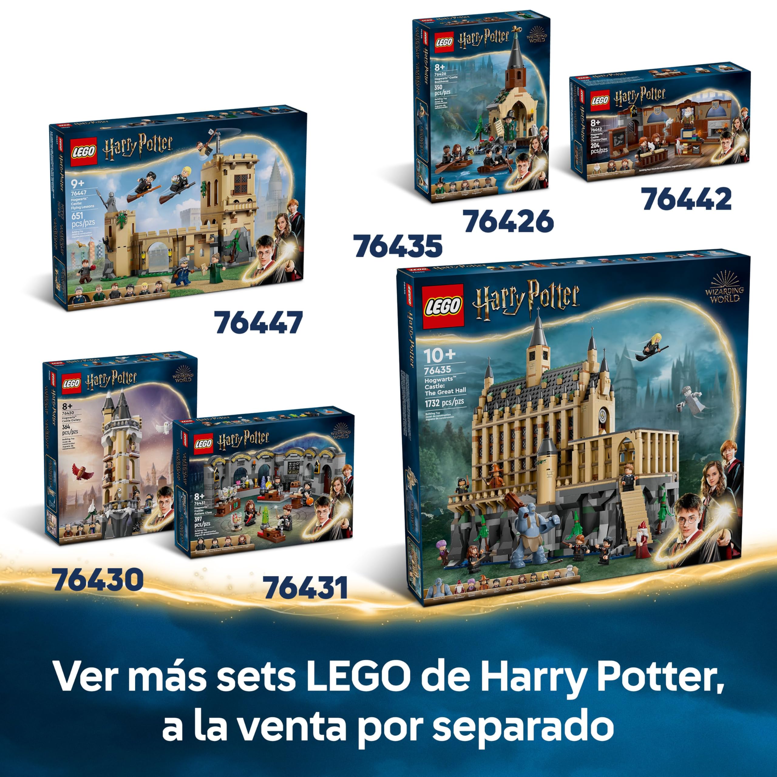 LEGO Harry Potter Viaje en Moto de Hagrid y Harry - Moto de Juguete con Sidecar y Figura de Hedwig la Lechuza - Regalo de Cumpleaños para Niñas y Niños de 9+ Años y Fans del Mundo Mágico 76443
