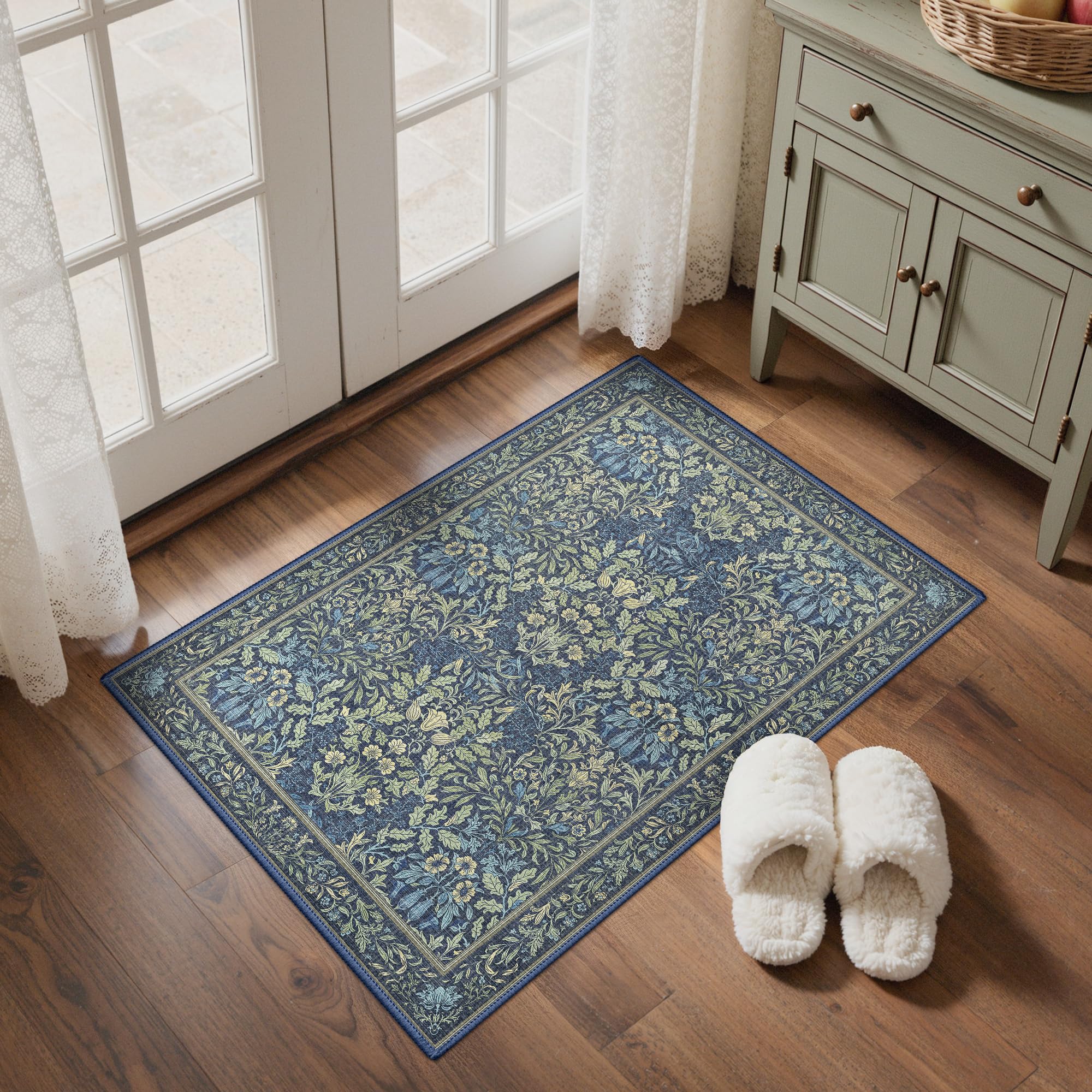 BEIMO Vintage Boho Rug 60x90cm Washable Non-Slip Carpet Bedroom Living Room — image 1