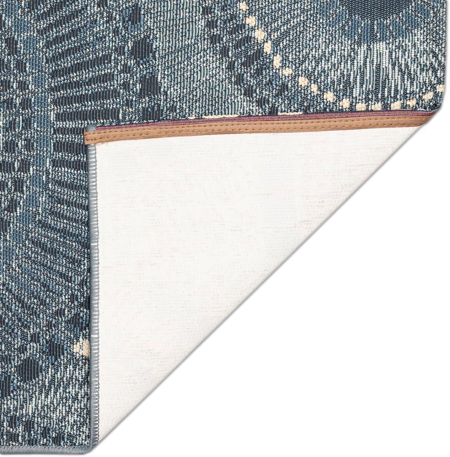 Liora Manne Esencia Machine Washable Non-Slip Low Profile Indoor/Outdoor Mat-Contemporary, Abstract, Geometric, Tile, Circles Delft 2'5" x 3'11"