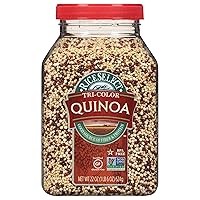 Vista 1 de RiceSelect Quinua tricolor, semillas premium sin gluten, Star-K Kosher y quinua sin OMG, tarro de 22 onzas