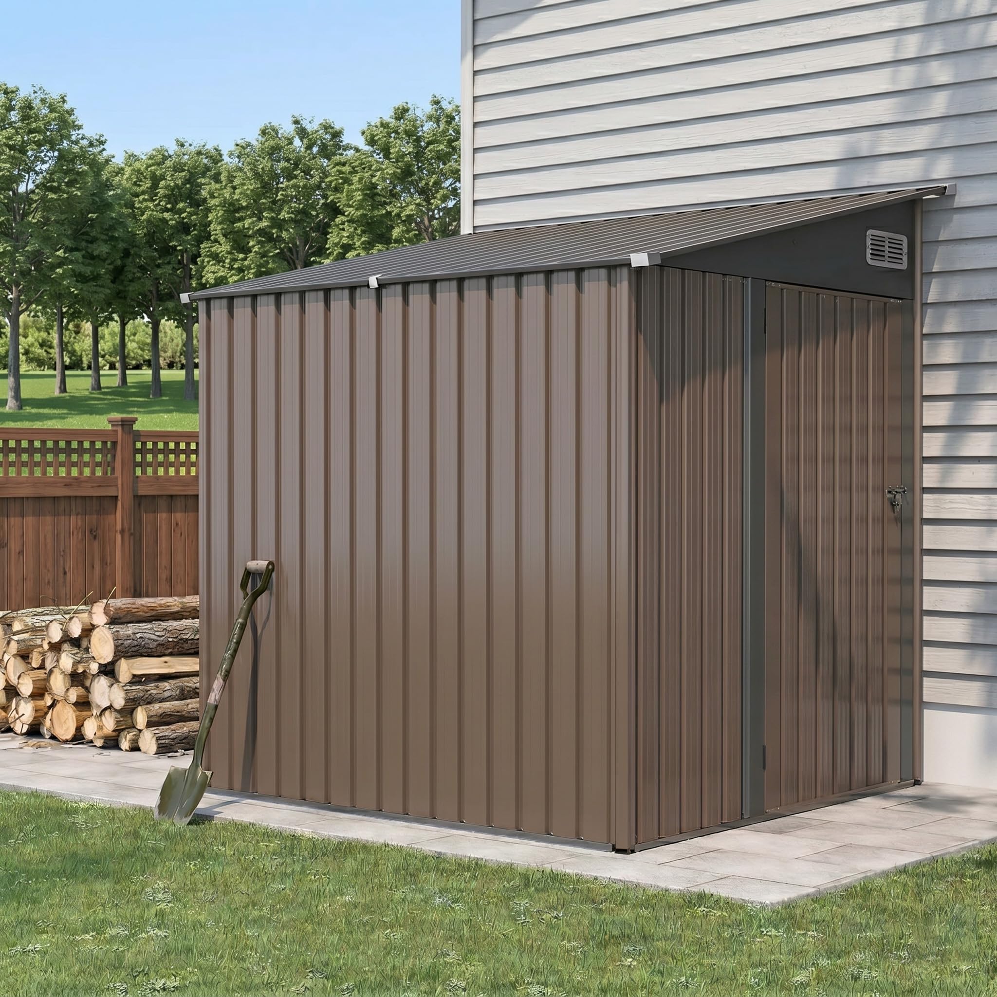 Aoxun 7x5.3 FT Lean to Shed