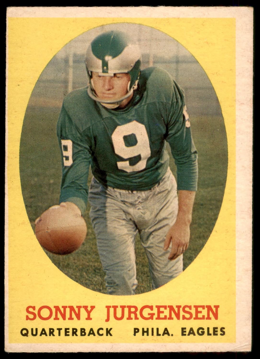 1958 Topps #90 Sonny Jurgensen Philadelphia Eagles (Football Card) VG Eagles Duke