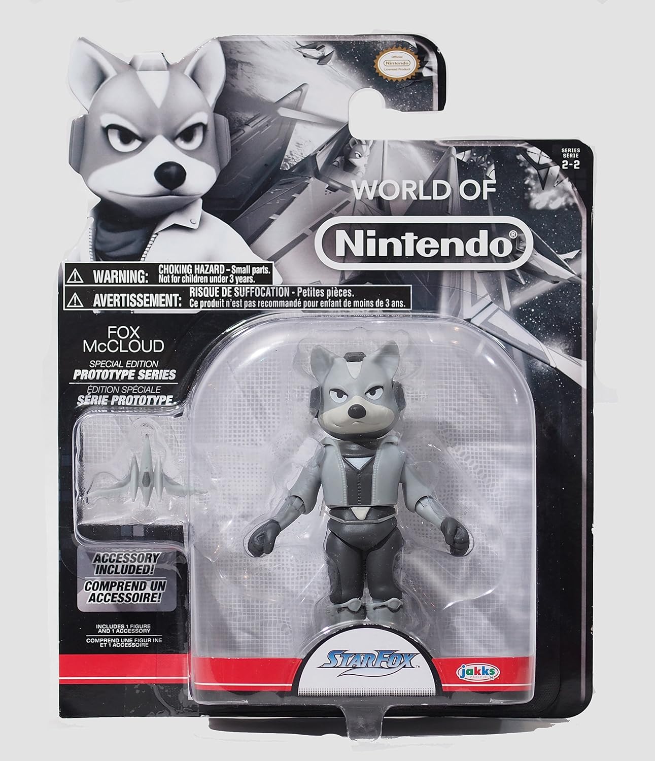 World of Nintendo Fox McCloud Special Edition Prototype Series 4.25 Inch