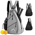 Himal Pickleball Bag Adjustable, Pickleball Backpack with Water Bottle Holder for Men and Women(Grey)