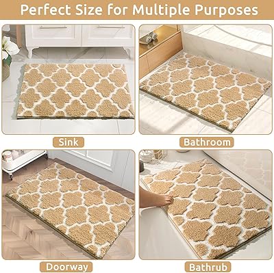 Amazon.com: Cestavie Bath Rug Runner Custom Size Non Slip Quick Dry ...
