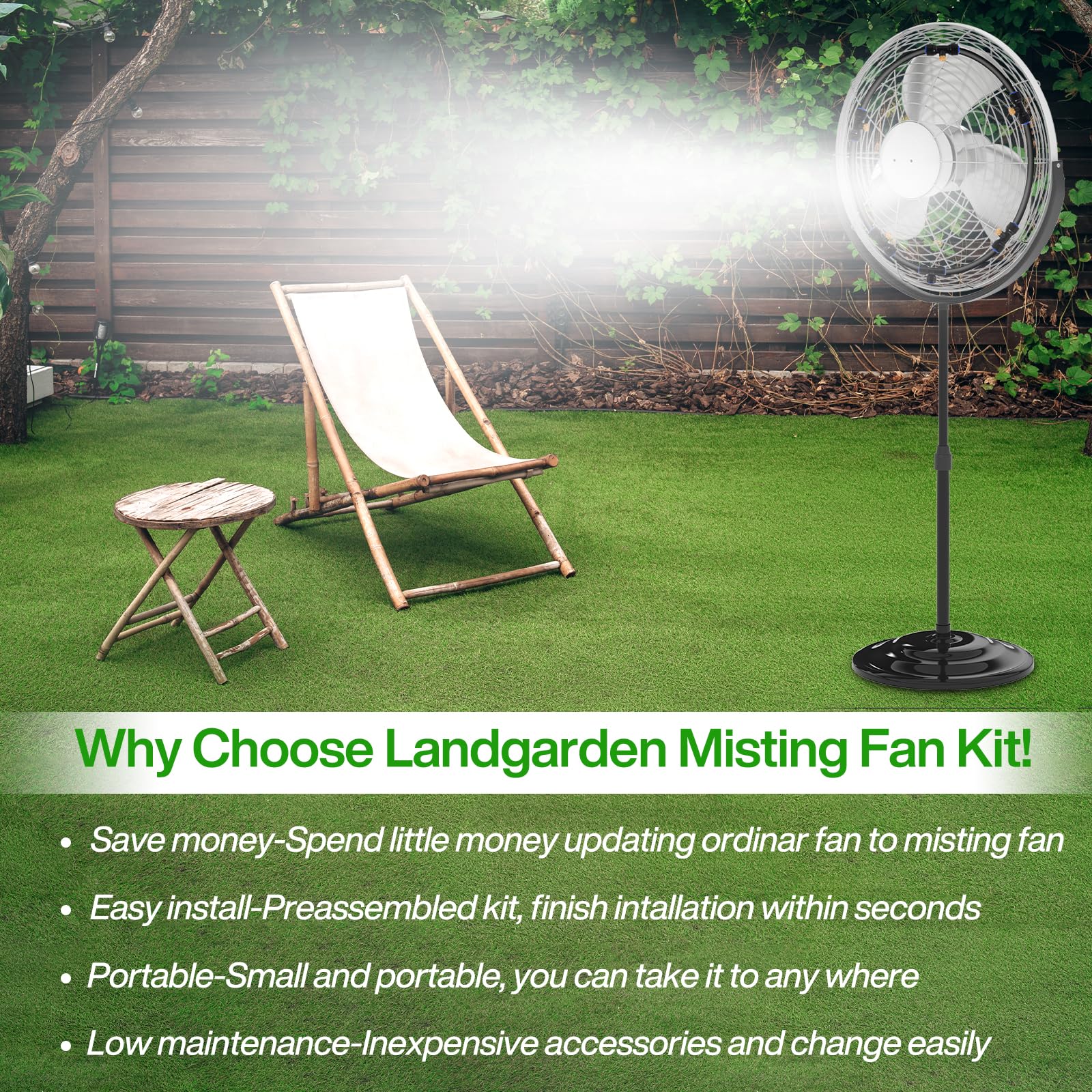 Fan With Water Spray Misting Fan Ktyne Fan Misting Kit For Outside