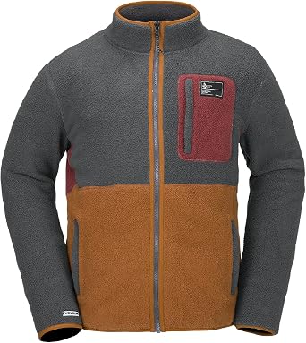 Volcom Mens Fleece Full Zip Snowboard Sweatshirt