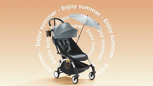 Parasole Babyzen YOYO UPF 50+ - Compatibile Con Kit Neonati 0+, Navicella, Seggiolino Auto, Colore Aqua - Foto 4