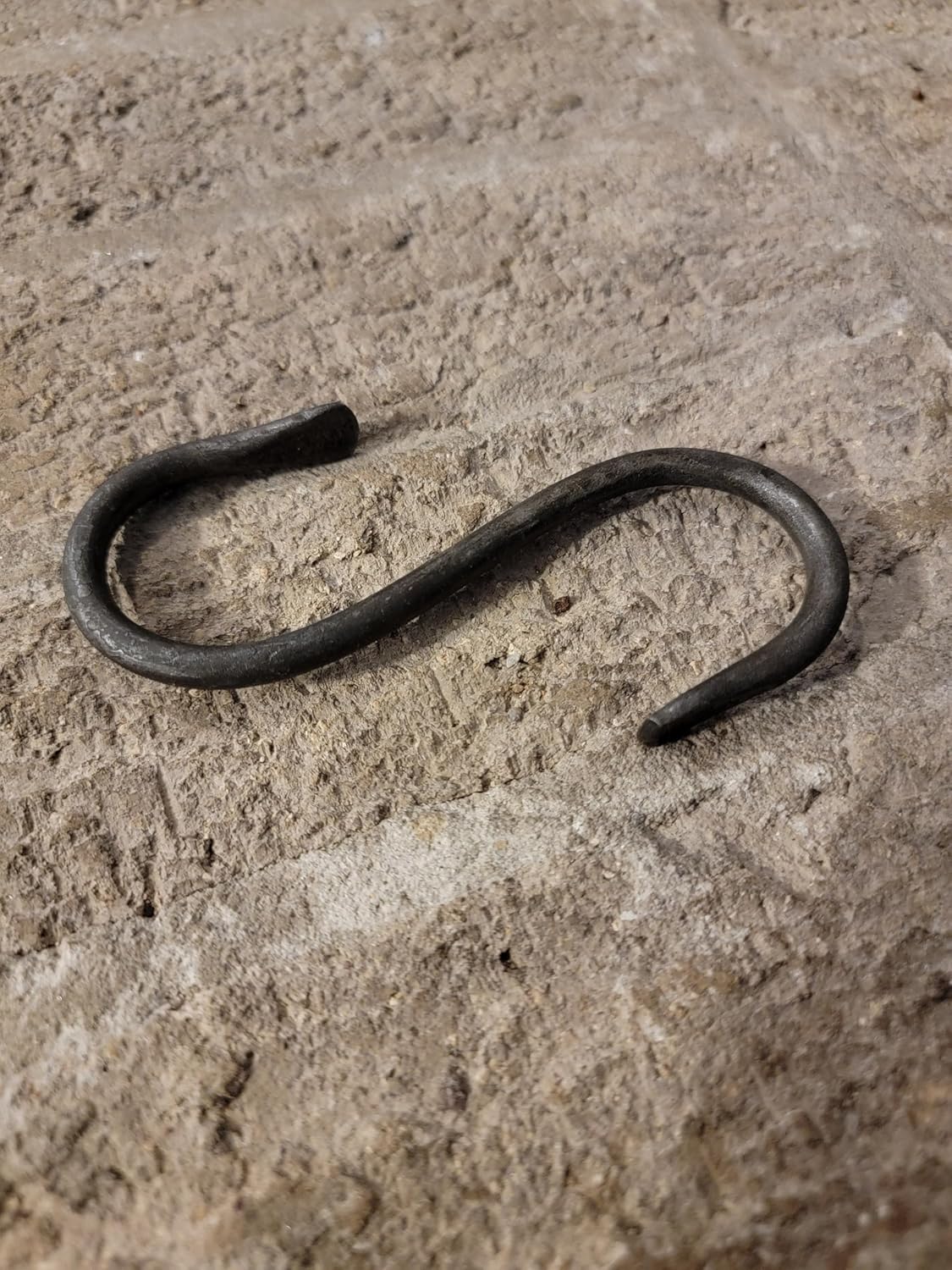 Hand-Forged S-Hook – Blacksmith-Made Steel Utility Hook for Kitchen, Workshop, or Garden (10)