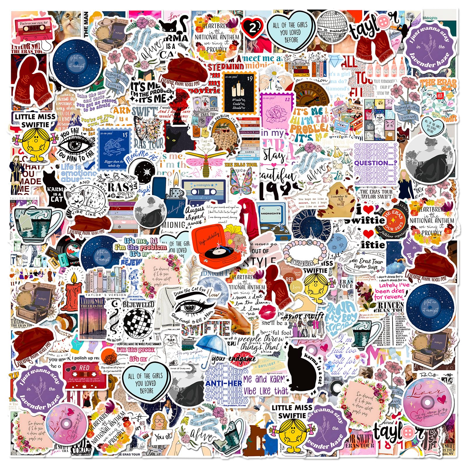 200 PCS Popular Singer Stickers, Vinyl Waterproof Stickers for Water ...