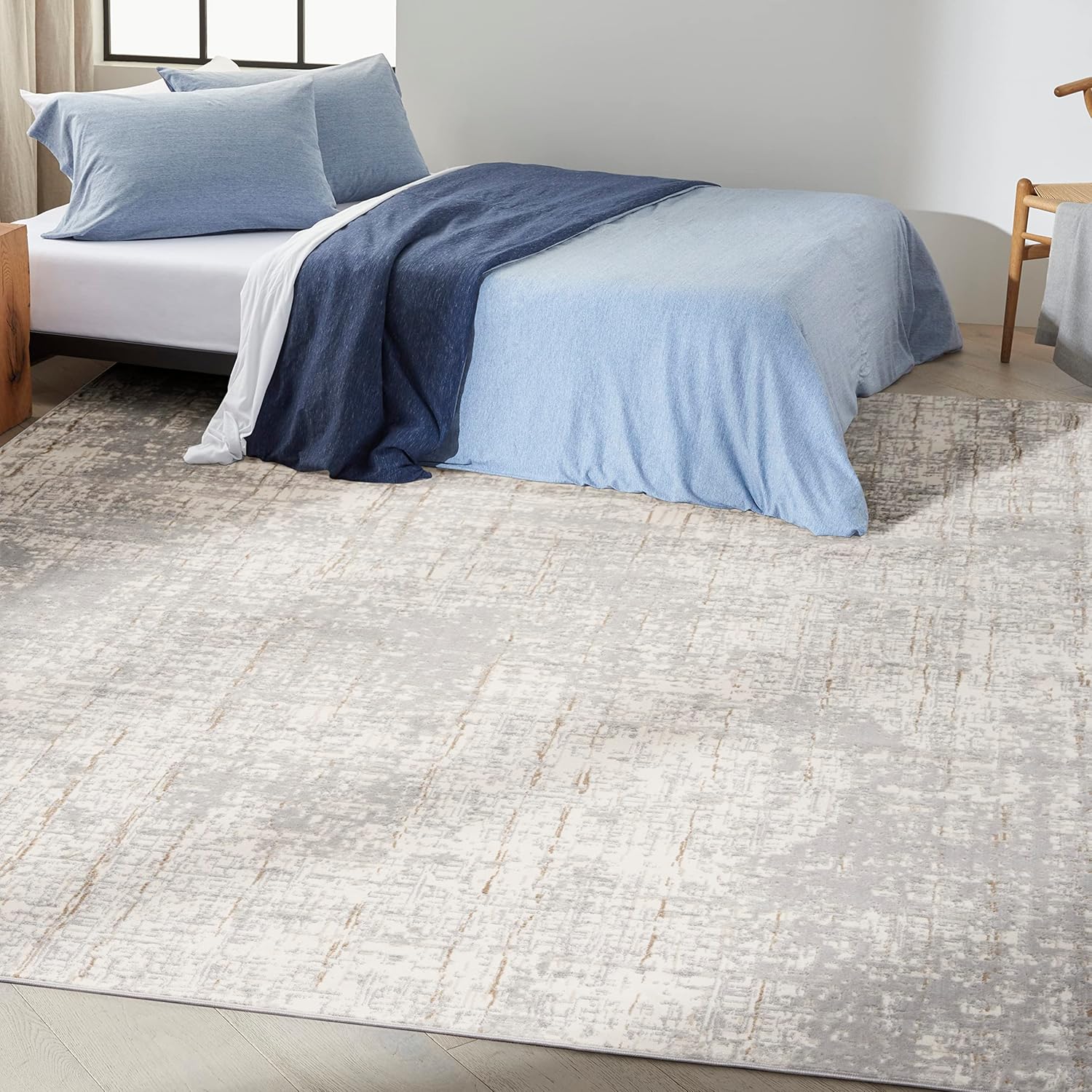 Calvin Klein CK950 Rush Abstract Grey 8' x 10' Area Rug