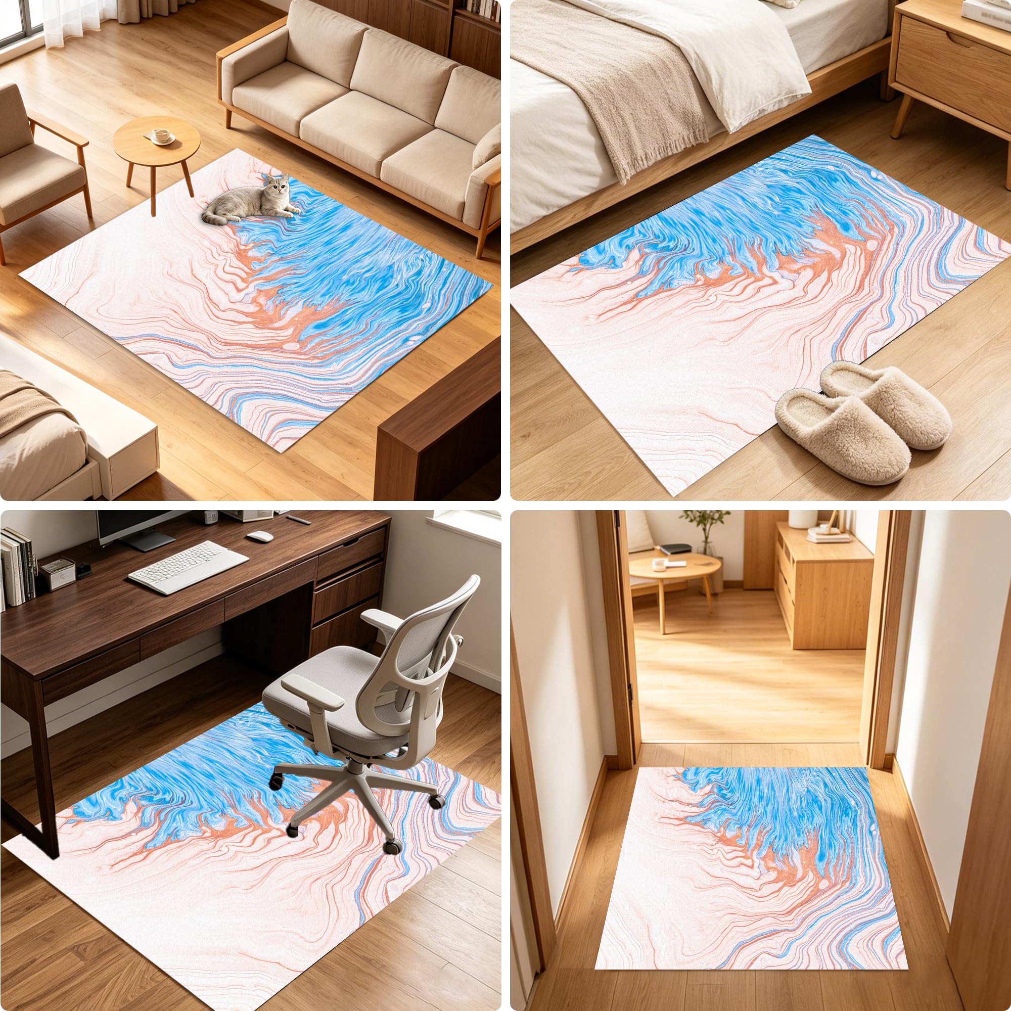 Tapis de Sol Bureau Gaming, Tapis protège-Sol Chaise Grand Tapis