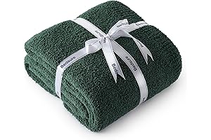 Bedsure Knit Throw Blanket - Ultra-Cozy Dark Green Embrace