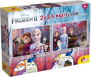 لعبة بازل سوبر ماكسي كبيرة الحجم بتصميم من فيلم ديزني فروزن للأطفال ليسياني جيوتشي 86597 2 × 24 قطعة