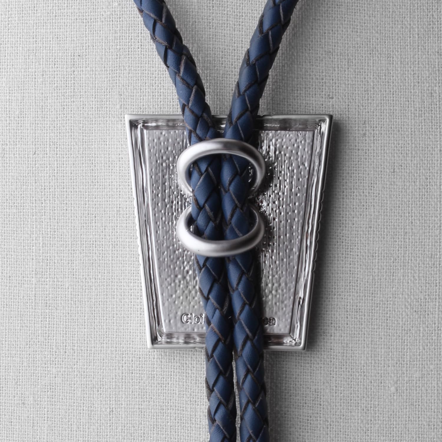 Bolo Tie Cloisonne Genuine Leather Sir Collection Patchwork III